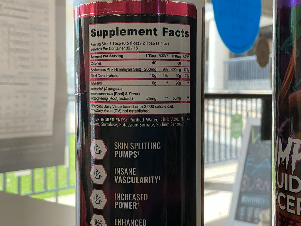 Pump Liquid Glycerol - ATX Supplements & Nutrition