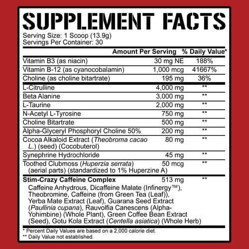5150 (High-Stim Pre-Workout) - 5% Nutrition - ATX Supplements & Nutrition