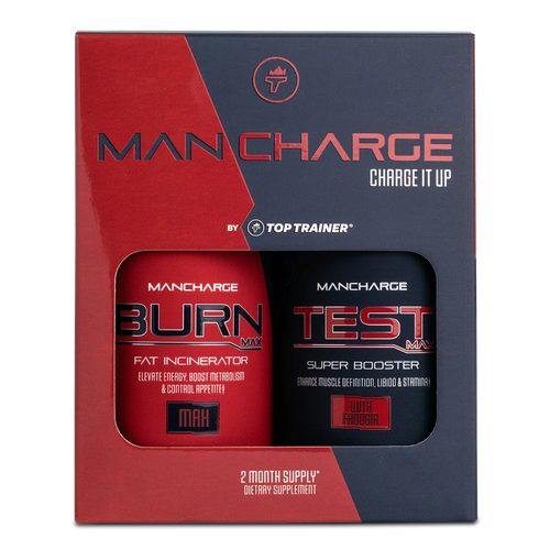 ManCharge 2-Pack (Test Max & Burn Max) - Top Trainer - ATX Supplements & Nutrition