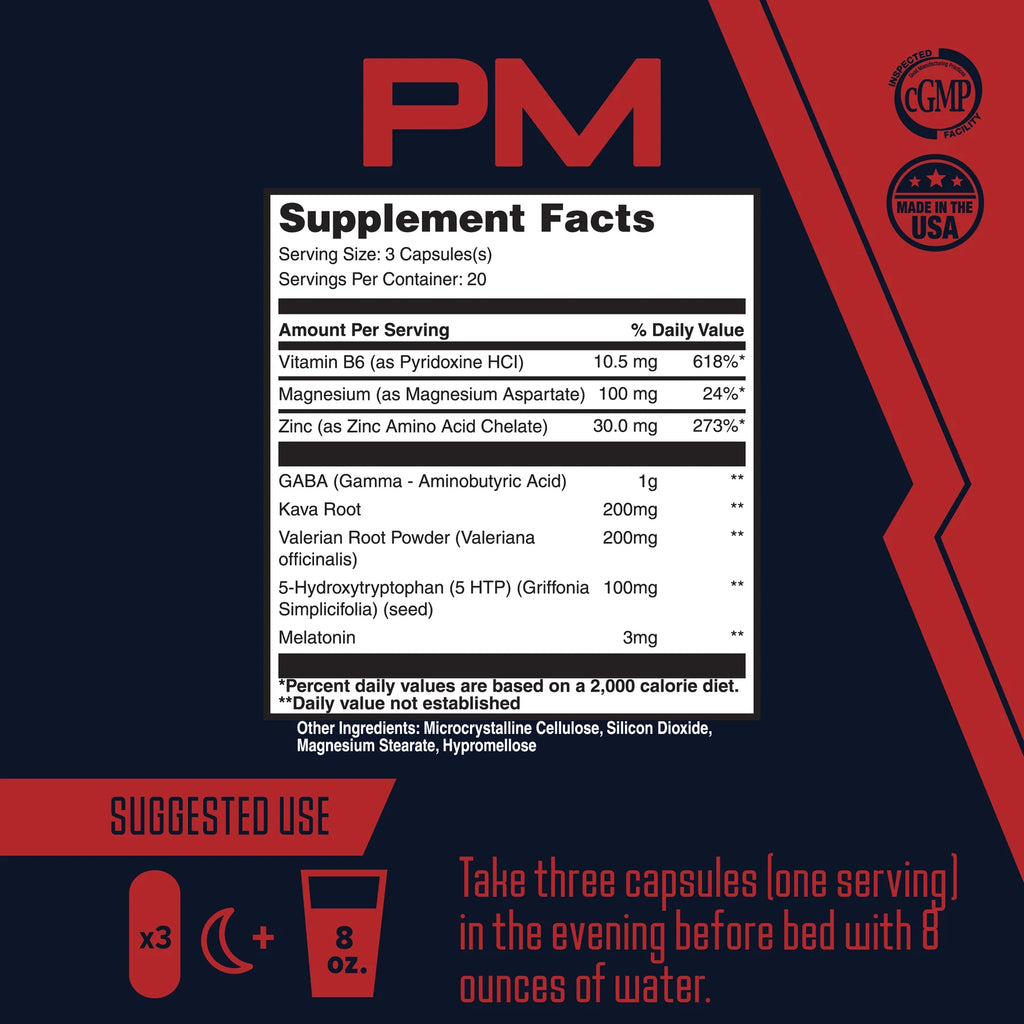 PM (Night-Time Formula) - Top Trainer - ATX Supplements & Nutrition